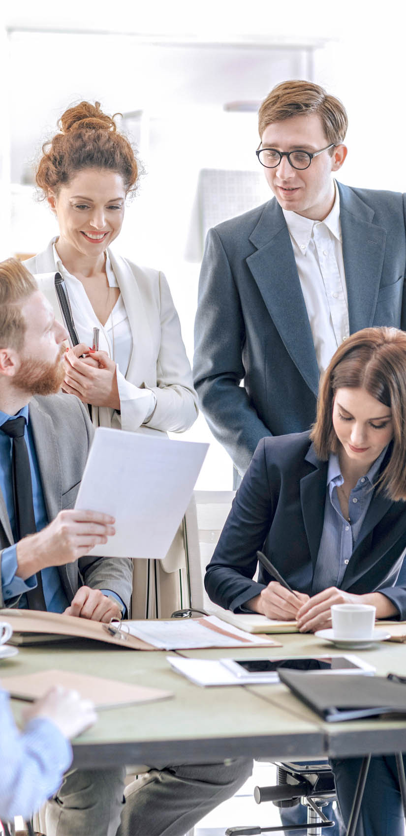 Businesspeople Working at Stock Exchange Market